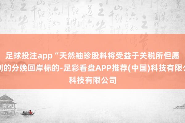 足球投注app“天然袖珍股料将受益于关税所但愿达到的分娩回岸标的-足彩看盘APP推荐(中国)科技有限公司