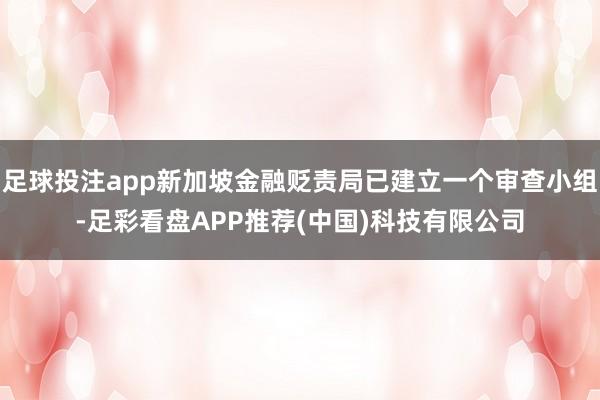 足球投注app新加坡金融贬责局已建立一个审查小组-足彩看盘APP推荐(中国)科技有限公司