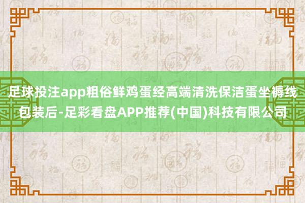 足球投注app粗俗鲜鸡蛋经高端清洗保洁蛋坐褥线包装后-足彩看盘APP推荐(中国)科技有限公司