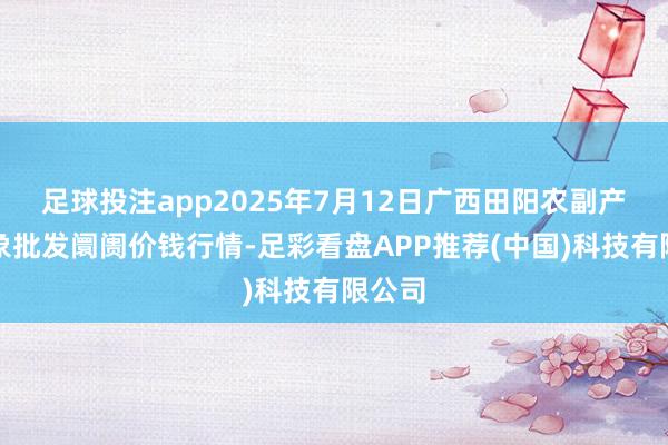 足球投注app2025年7月12日广西田阳农副产物抽象批发阛阓价钱行情-足彩看盘APP推荐(中国)科技有限公司